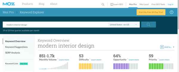 Moz-keyword-explorer