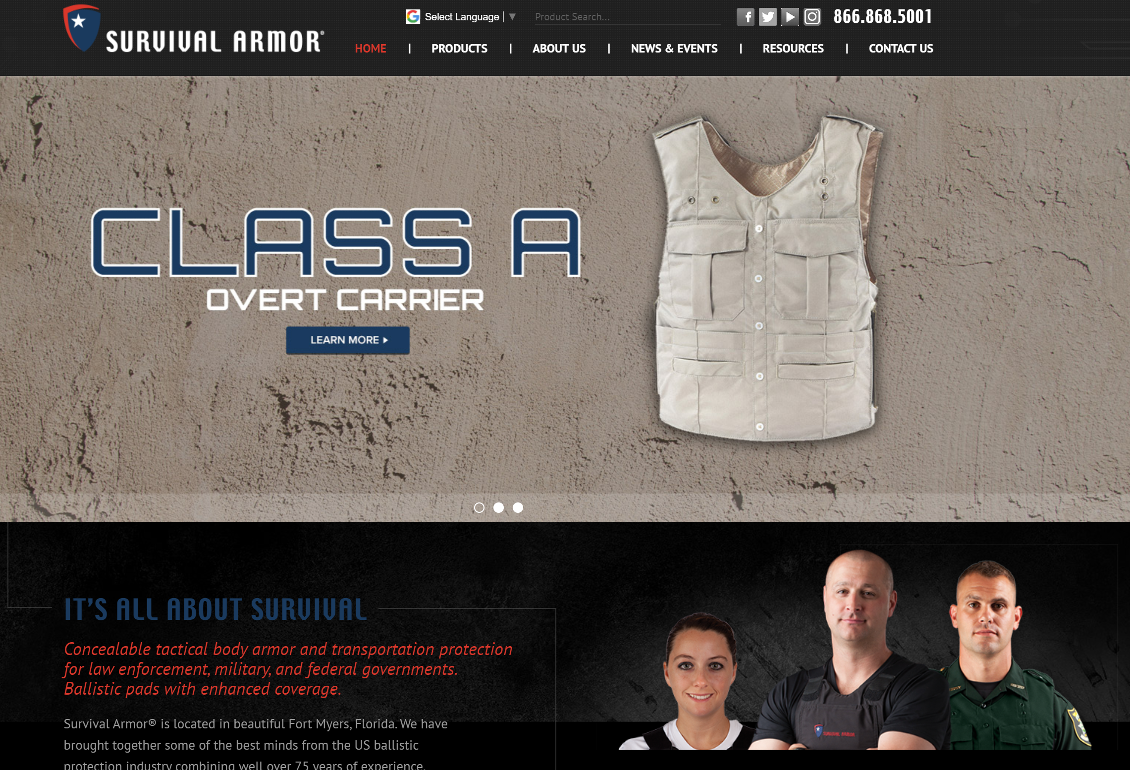 survival armor website