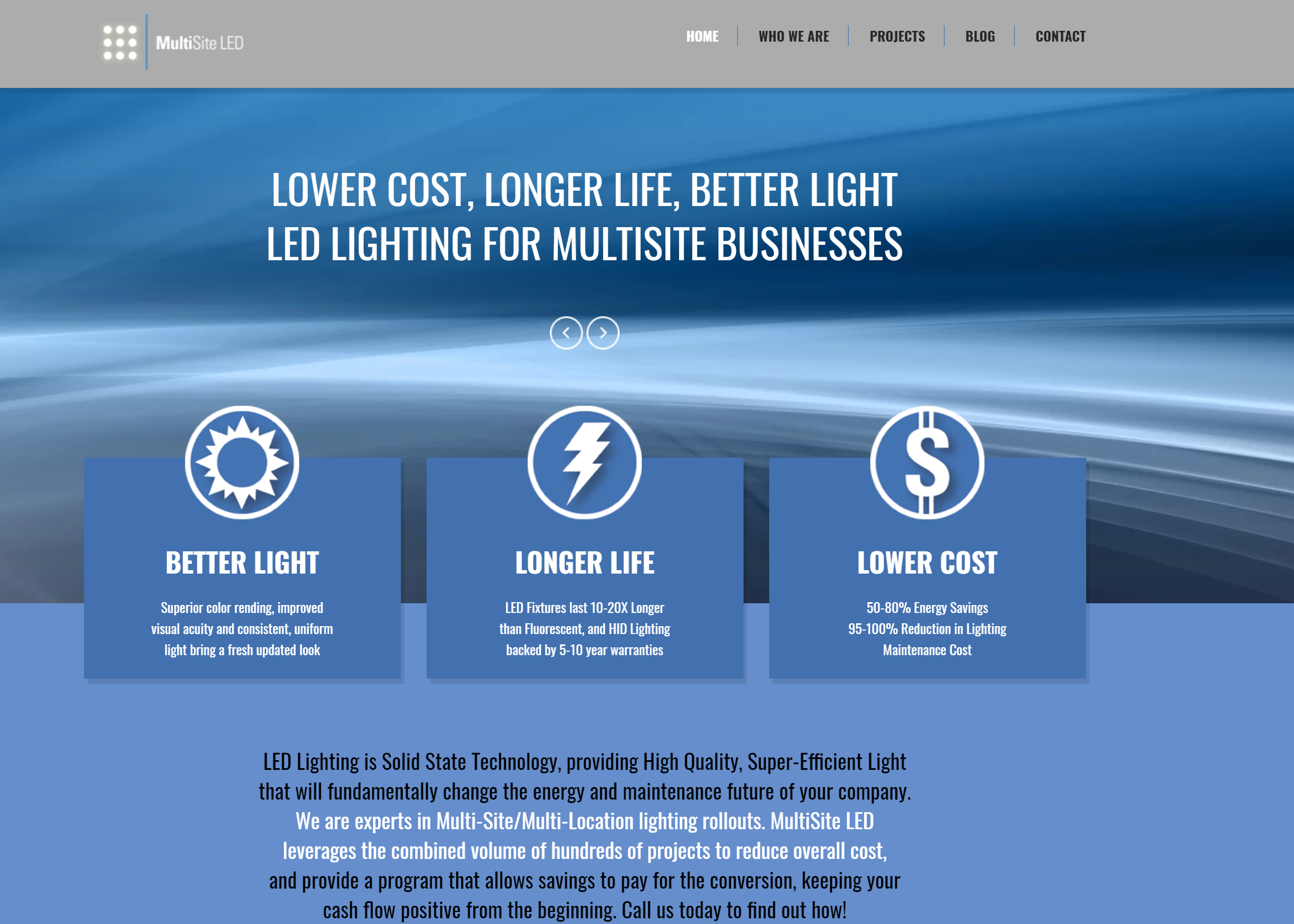 multisite led website